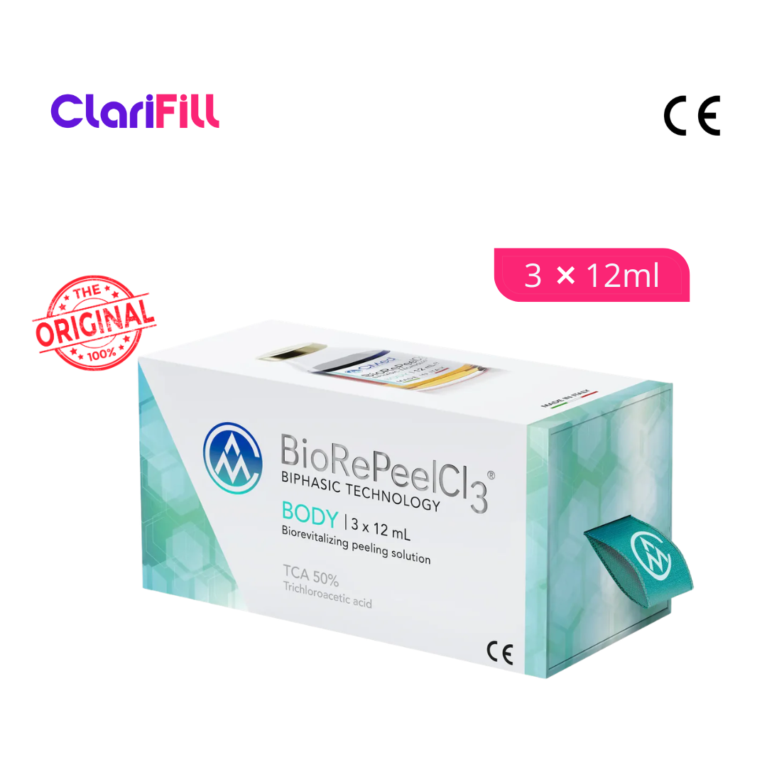 BioRePeelCl₃® Body – Peeling Corporel Biostimulant 3 x 12ml